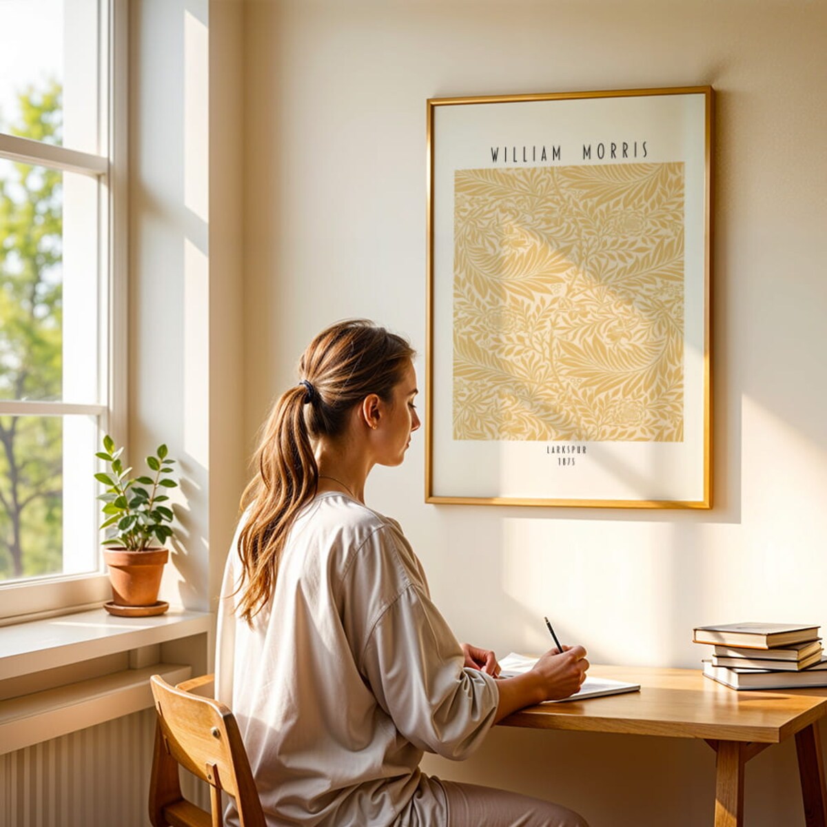 plakat william morris larkspur 21x30