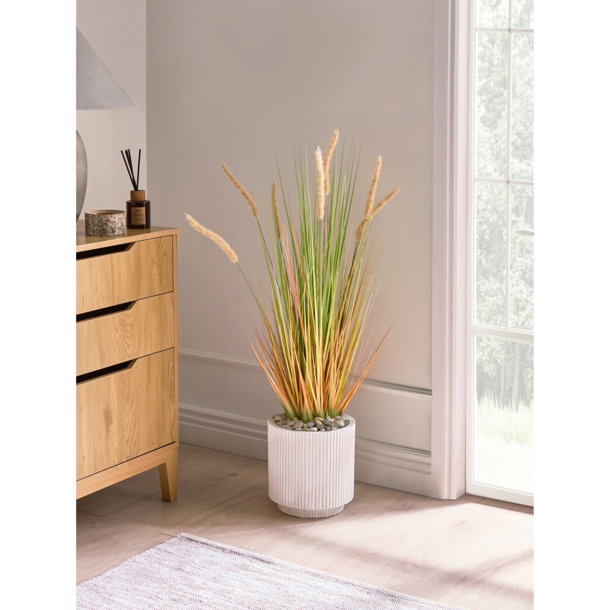 Sztuczna roślina BRISTLEGRASS 90 cm Zielony