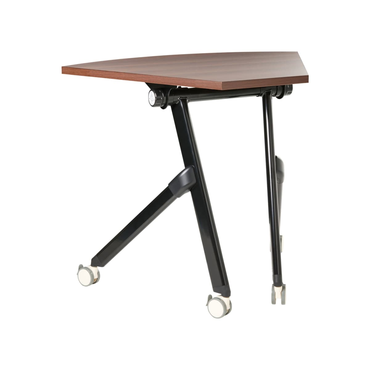 Składany moduł narożny biurka BENDI Ciemnobrązowy 90 cm 64 cm