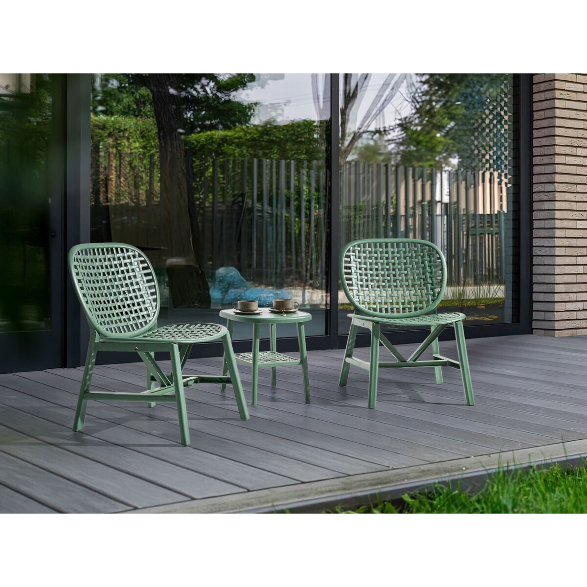 Zestaw mebli balkonowych SICELLE Zielony