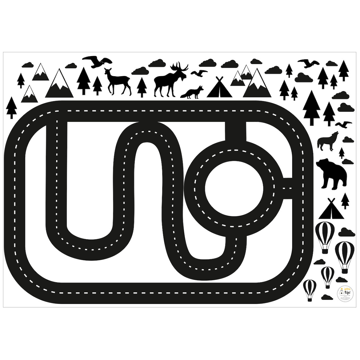 Naklejka Forest Track, 146x104 cm