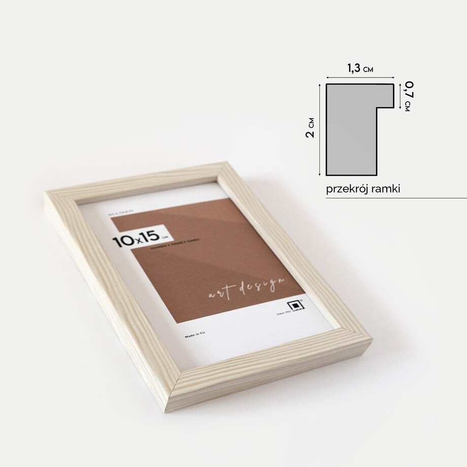 Ramka na zdjęcia 50x70 cm rama MDF czarna ramki do zdjęć plakatów 70x50 cm FRAMAI®