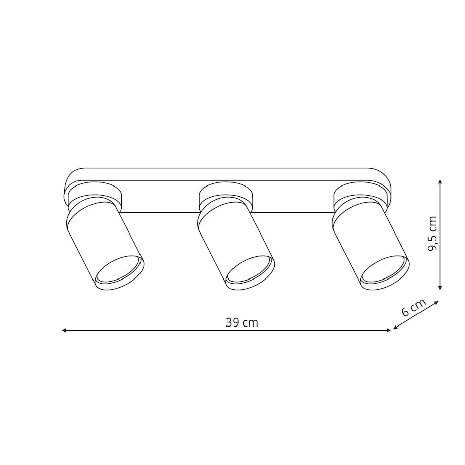 Spot Light Prestige Pointa biały 3 x GU10 1 szt.