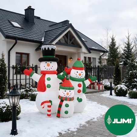 BAŁWAN nadmuchiwany ŚWIECĄCY DUŻY pompowany LED 153 cm dmuchaniec JUMIhome