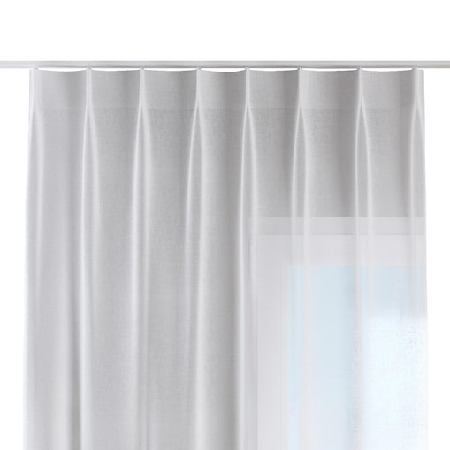 Zasłona na haczykach flex pojedynczych 130x245 prześwitujący biały
