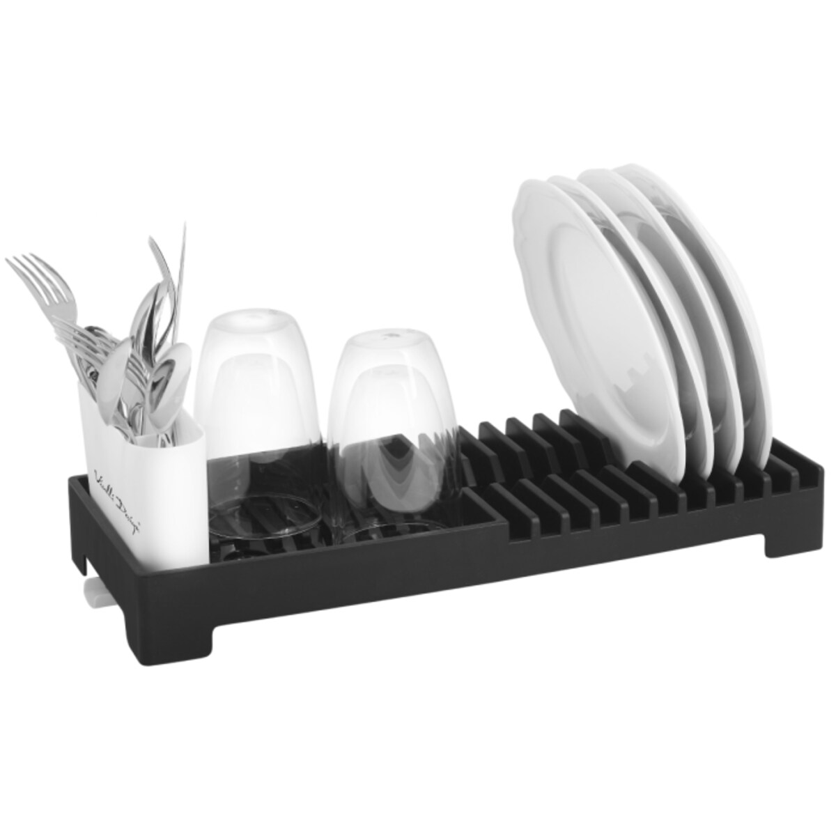 Ociekacz na naczynia Livio Duo czarny 8432