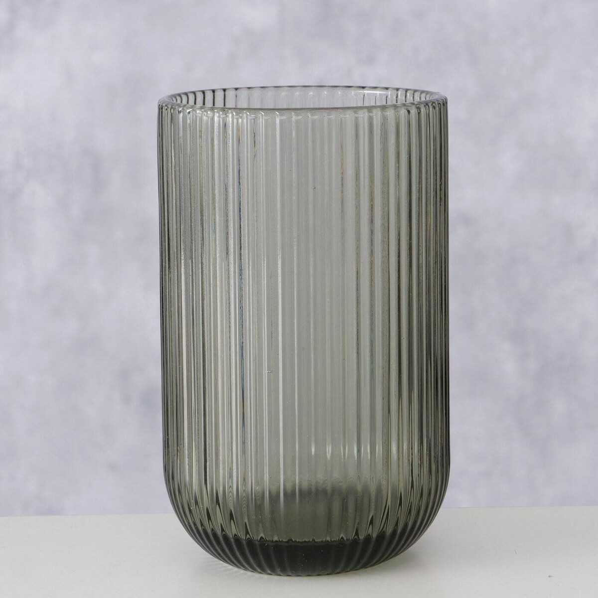 Szklanki do wody RIGANO, ryflowane szkło, 320 ml