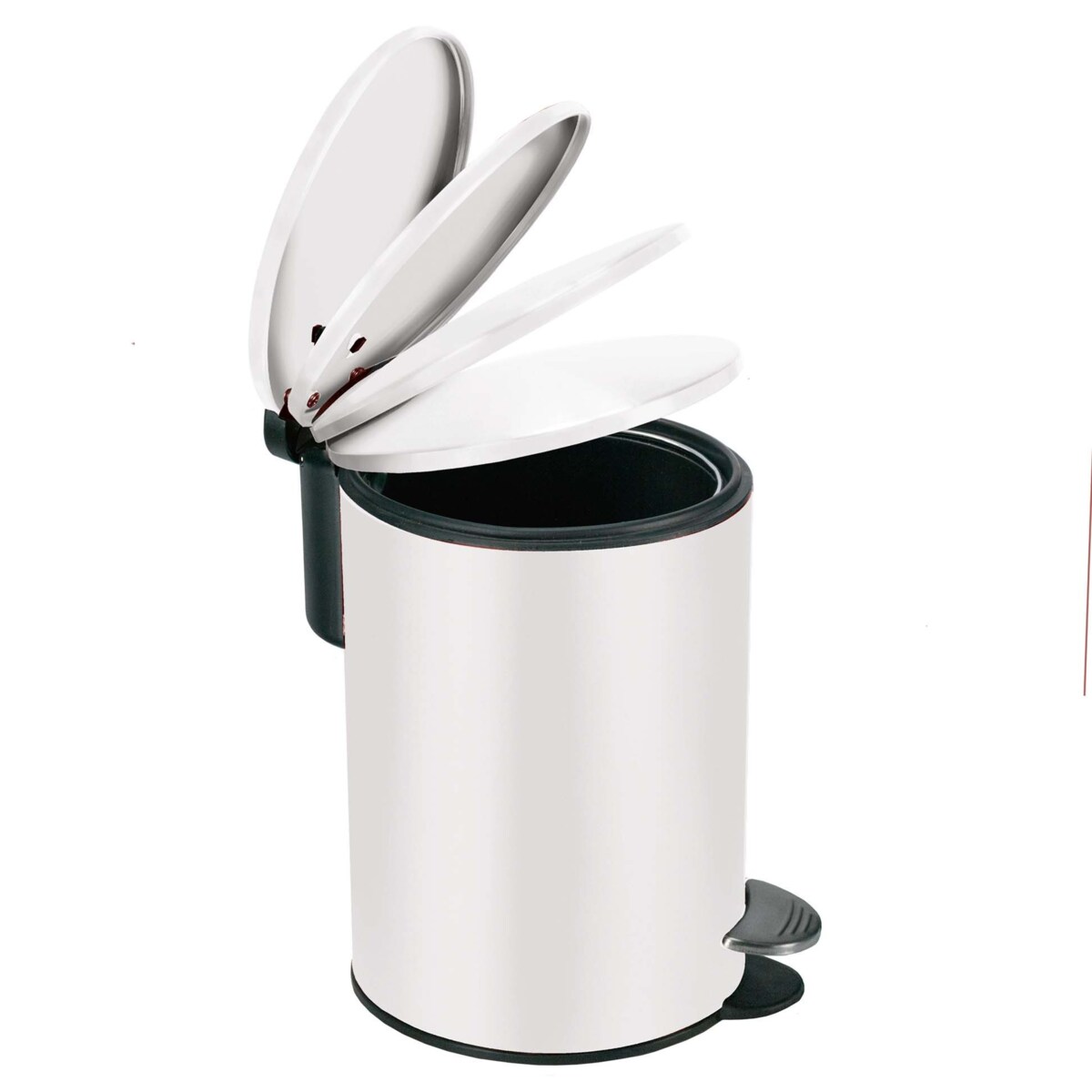 Kleine Wolke Silence Kosz łazienkowy biały matowy 3 litry wkład/ciche zamykanie