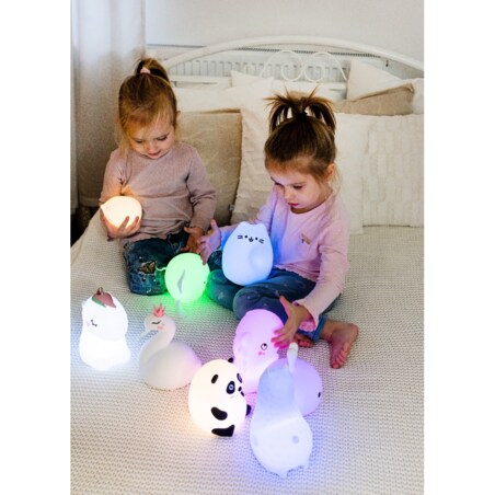 Innogio Kitty Mini silikonowa lampka nocna dla dzieci w kształcie kota 7 kolorów LED