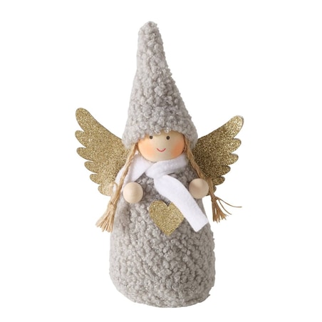 Figurka AMIA aniołek w miękkim ubranku, wys. 16 cm