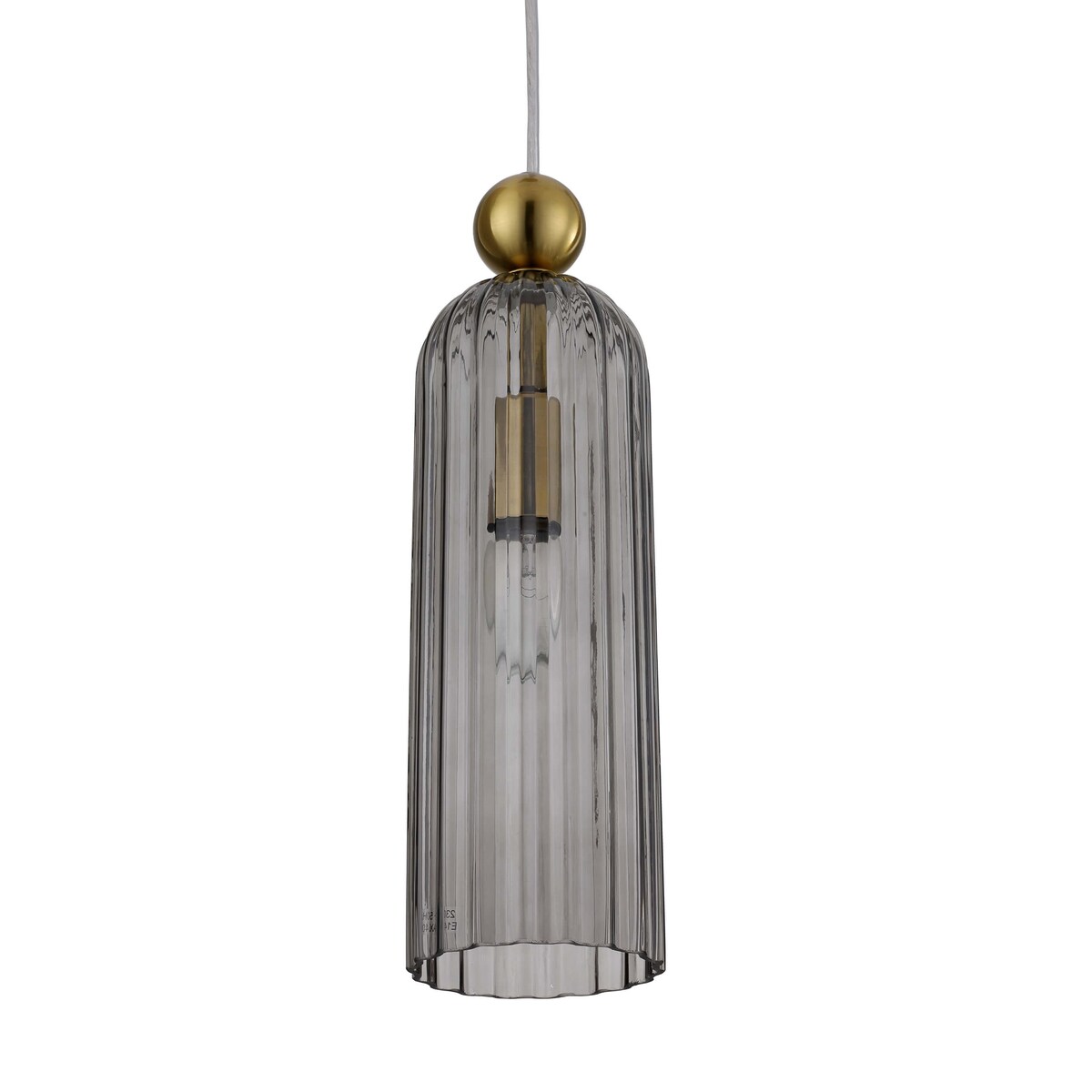 Wisząca lampa Piega LP-939/1P smoked podłużny dymiony zwis nad wyspę kuchenną