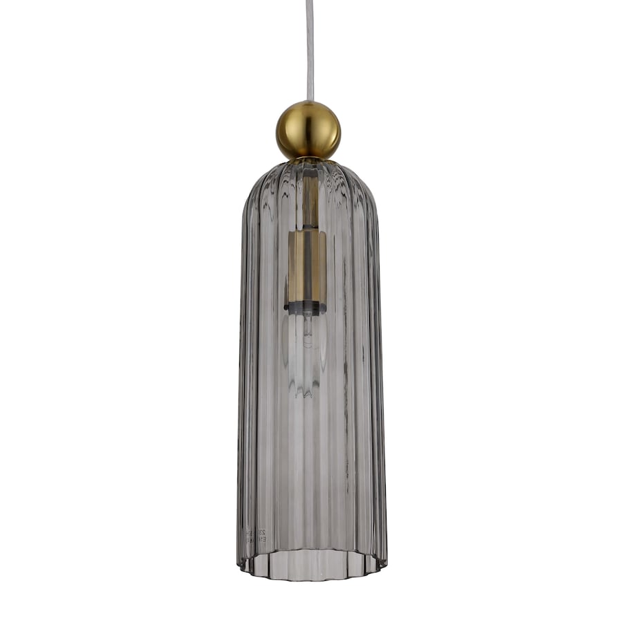 Wisząca lampa Piega LP-939/1P smoked podłużny dymiony zwis nad wyspę kuchenną