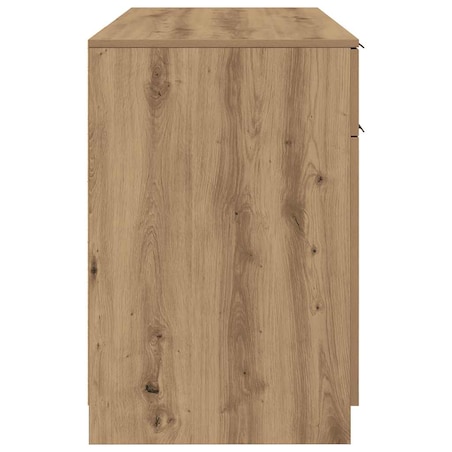 vidaXL Biurko, dąb artisan, 100x50x75 cm, materiał drewnopochodny
