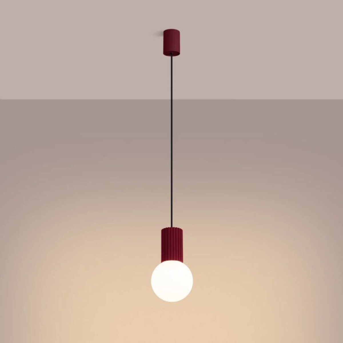 Lampa wisząca HALO 1 burgund
