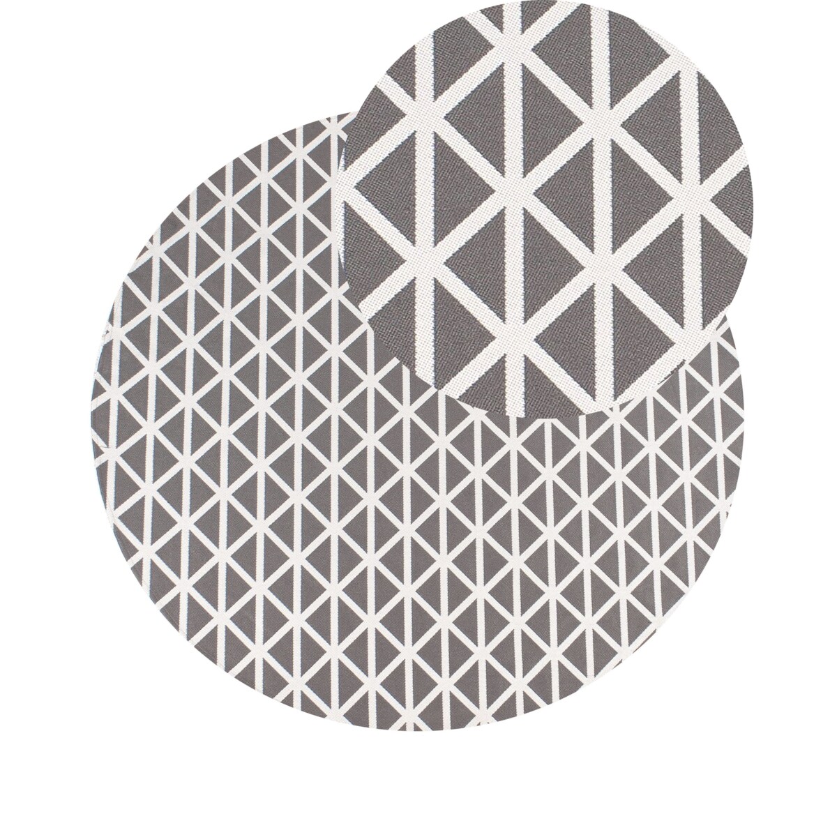 Dywan zewnętrzny PANAJI Szary ø 160 cm