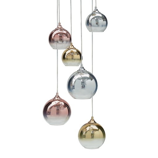 Lampa wisząca TOOMA Szkło Mosiężny