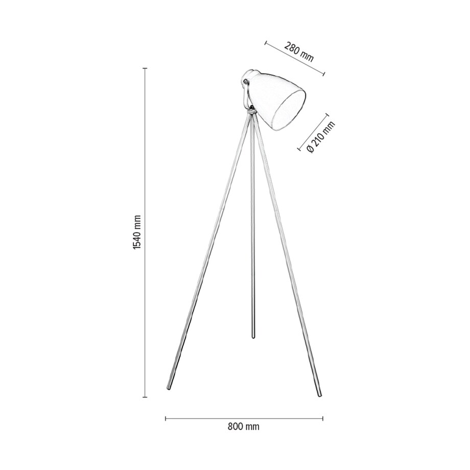 Lampa Podłogowa BRITOP Lighting 1xE27 Max.60W Minimalistyczny Blask Bieli, Polski Producent, 1 szt.