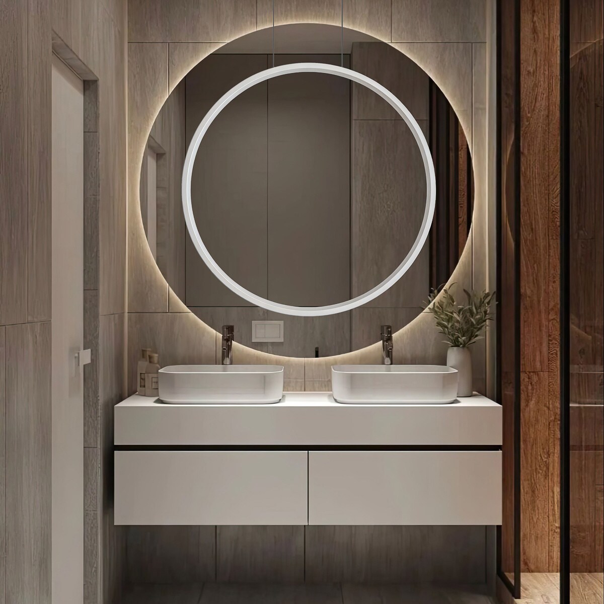 Lampa sufitowa wisząca Light Prestige Mirror biały LED CCT 3000, 4000, 6000 (regulowana) 1 szt.