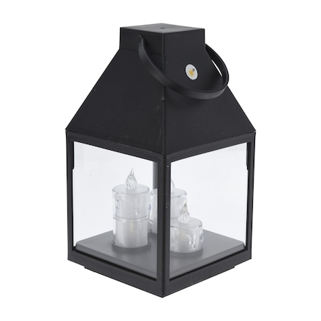 Latarenka z trzema świecami LED, 25 cm