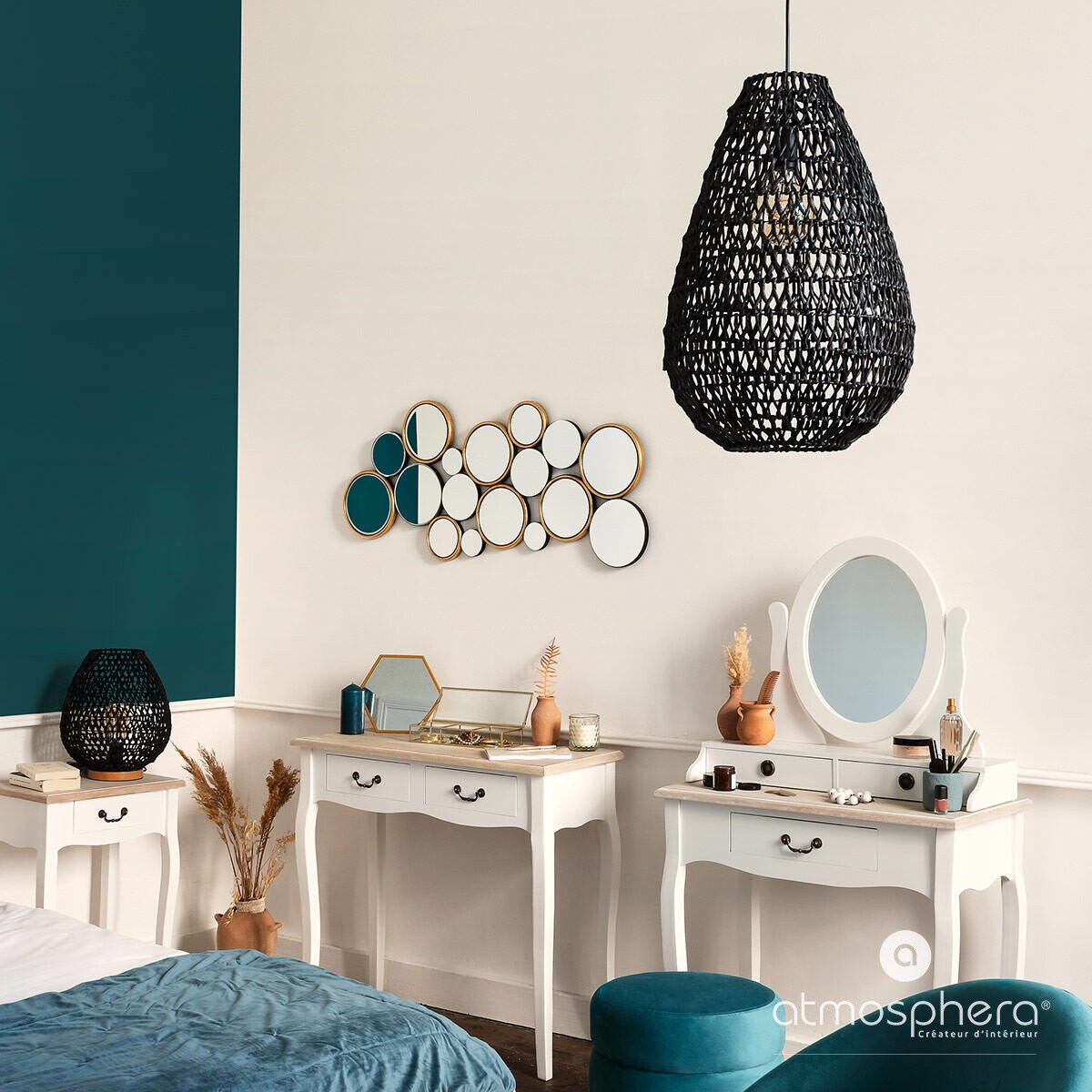 Lampa stołowa ETEL, Ø 30 cm