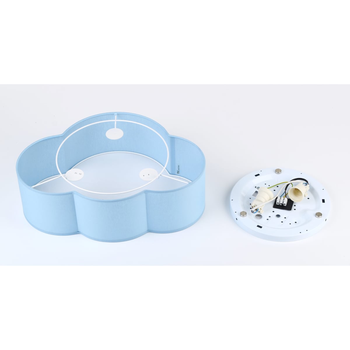 Pastelowy plafon dziecięcy Cloud 6074 TK Lighting chmurka niebieska