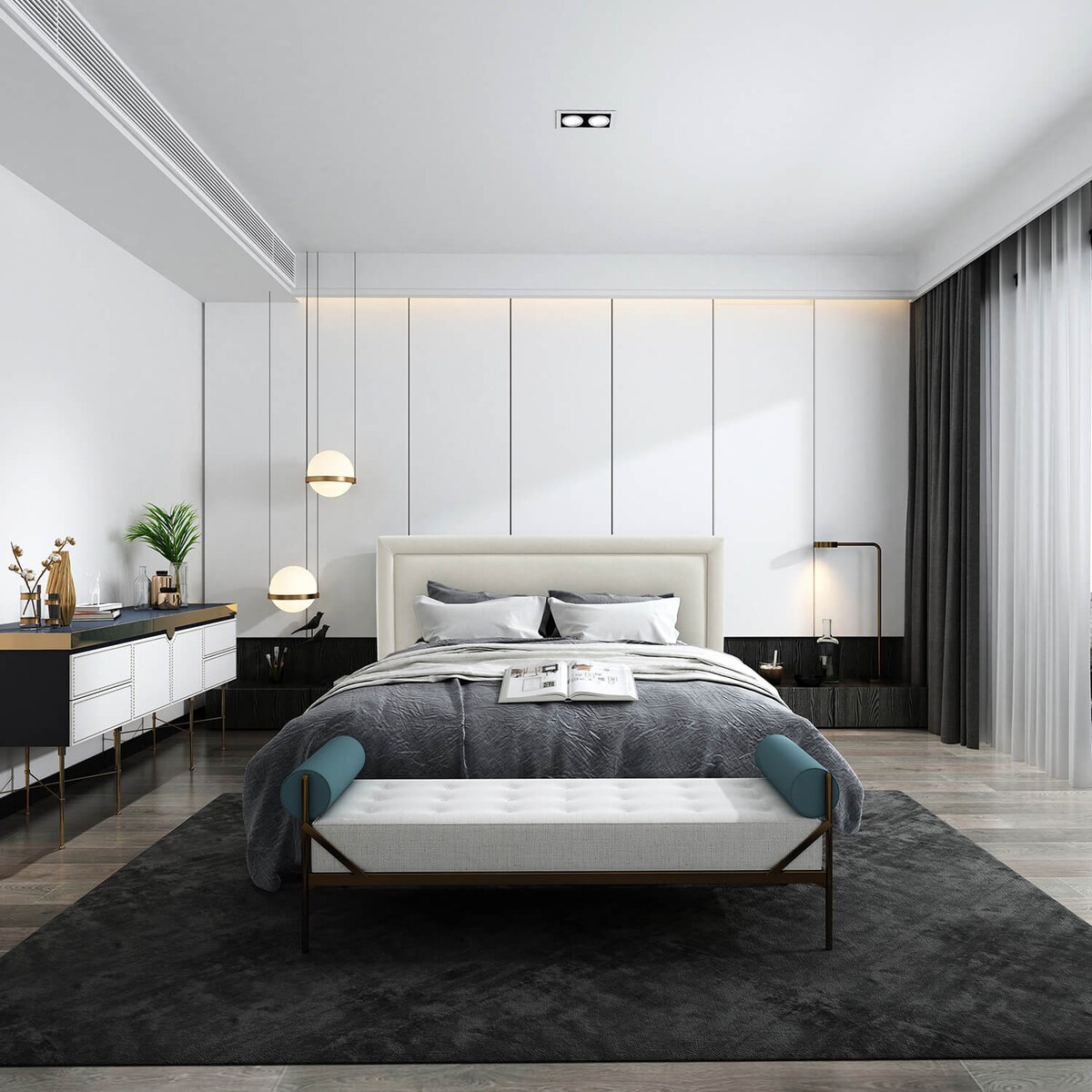 Łóżko tapicerowane SALMA 160x200 z pojemnikiem, Jasny Beż tkanina Megan 353