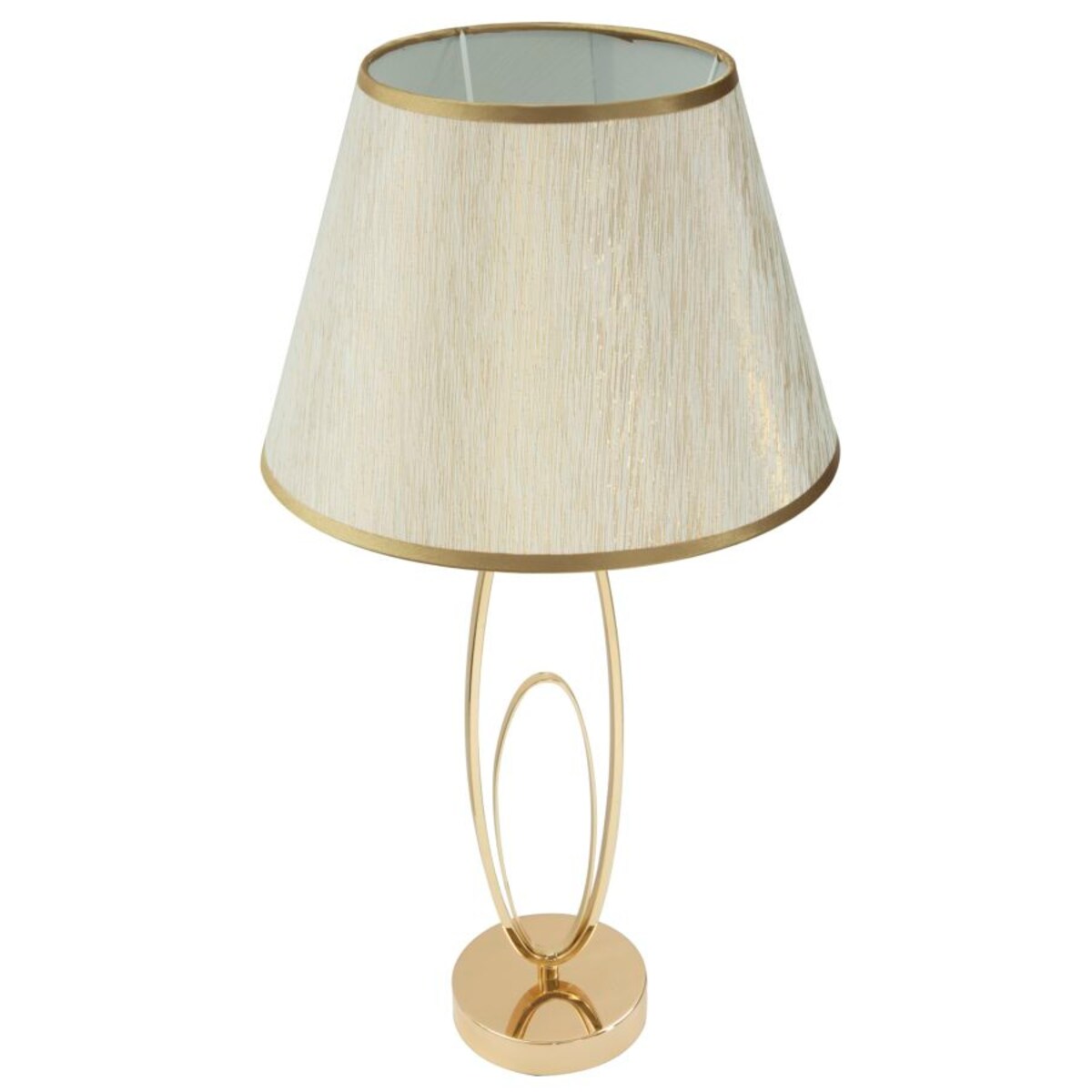 Lampa stołowa GLAM FLUSH, metalowa, złota, Ø 30x58 cm