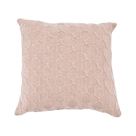 Poszewka na poduszkę z wełną z Alpaki 45x45 cm MODENA PUDROWY RÓŻ