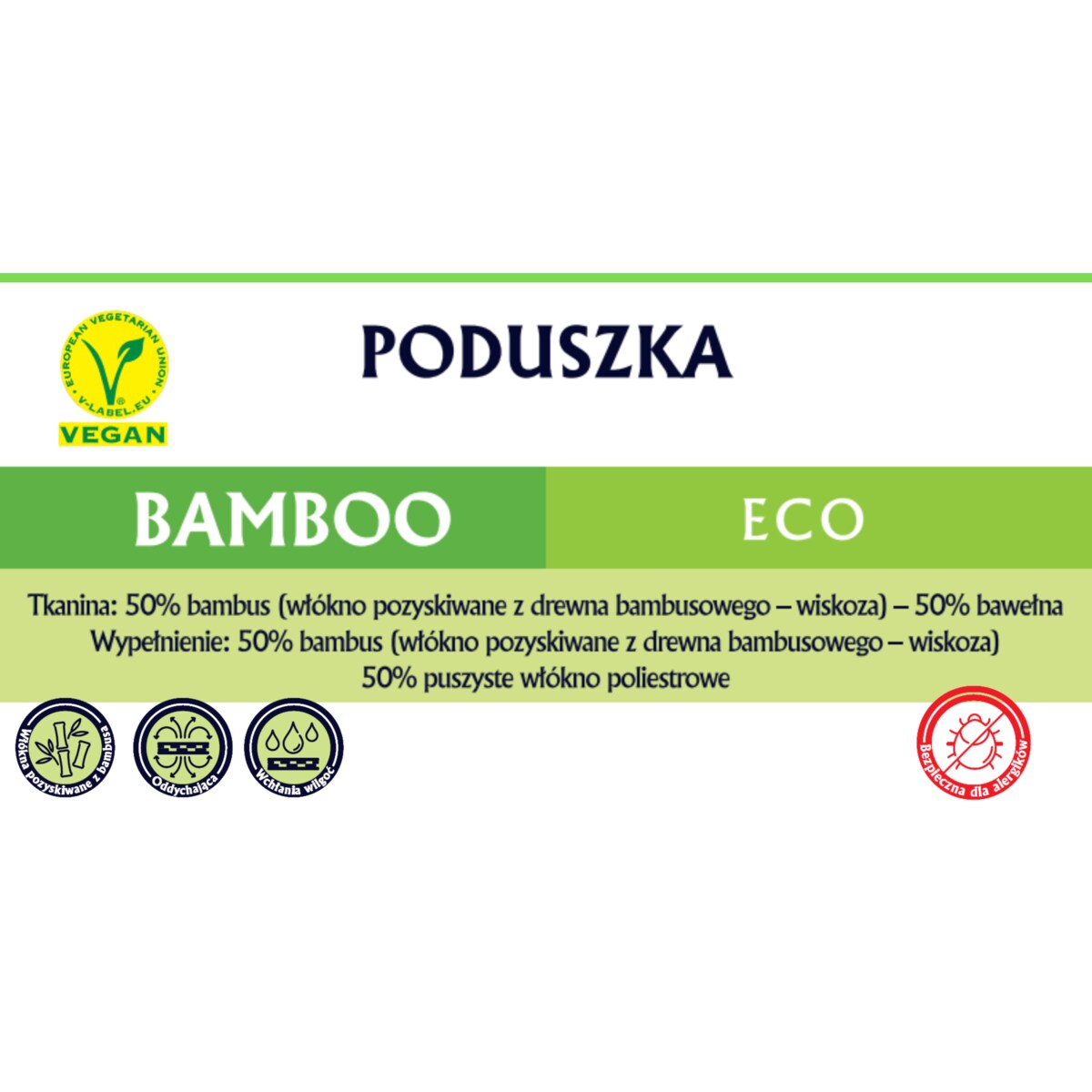 Poduszka 50x60 BAMBOO ECO Senna Home