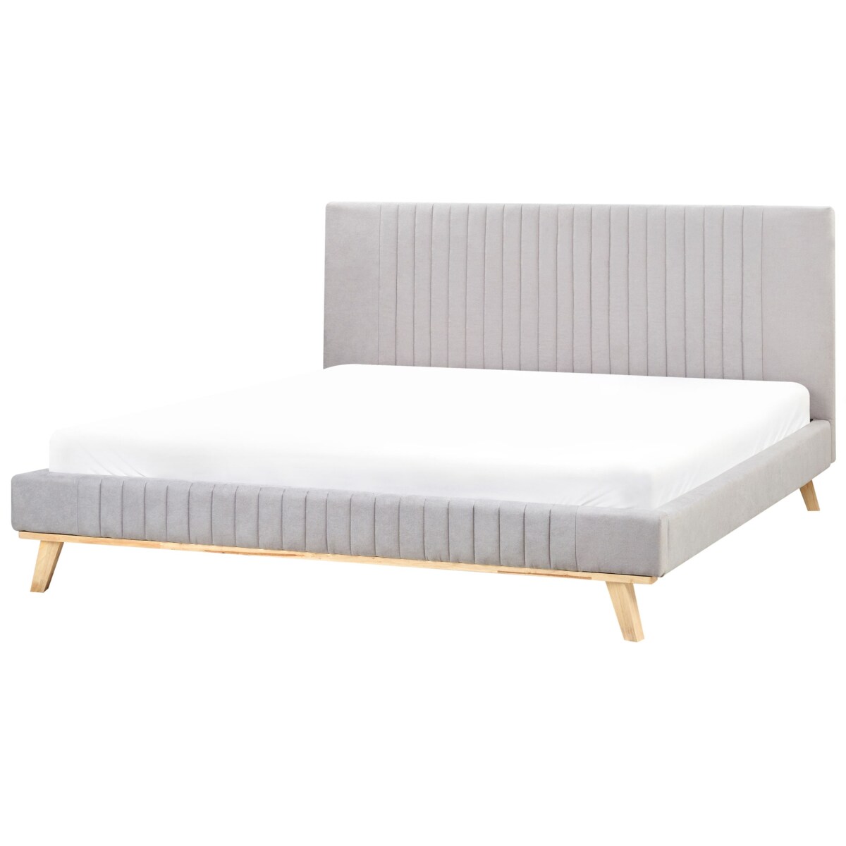 Łóżko Szenil TALENCE 180 x 200 cm Jasnoszary