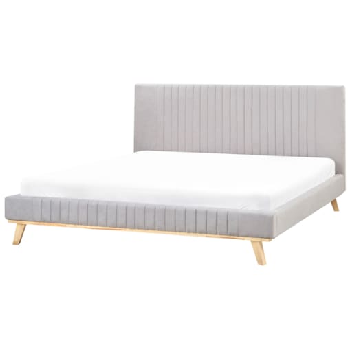 Łóżko Szenil TALENCE 180 x 200 cm Jasnoszary