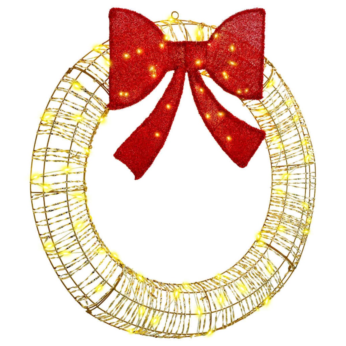 vidaXL Wianek z 80 diodami LED Ciepła biel 90 cm PET