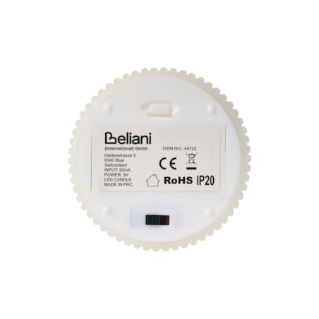 Zestaw 6 świec LED NOISETTE 10/16 cm Złamana biel