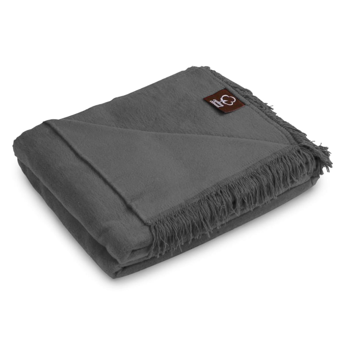 Koc bawełniany 150x200 kolor grafit