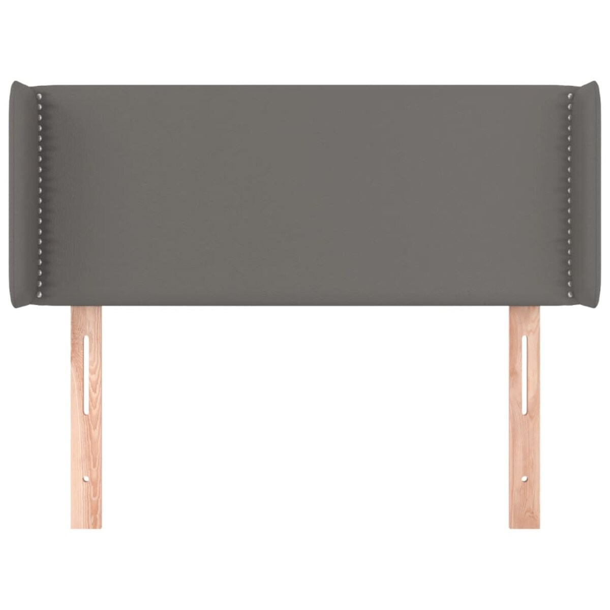 vidaXL Zagłówek uszak, szary, 83x16x78/88 cm, sztuczna skóra