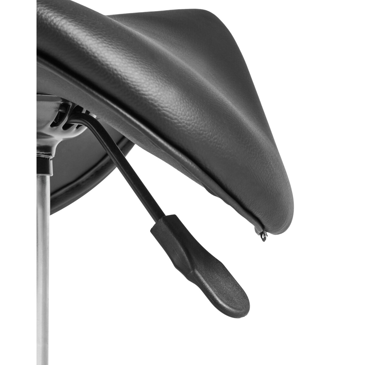 Taboret obrotowy DUMONT Ekoskóra Czarny