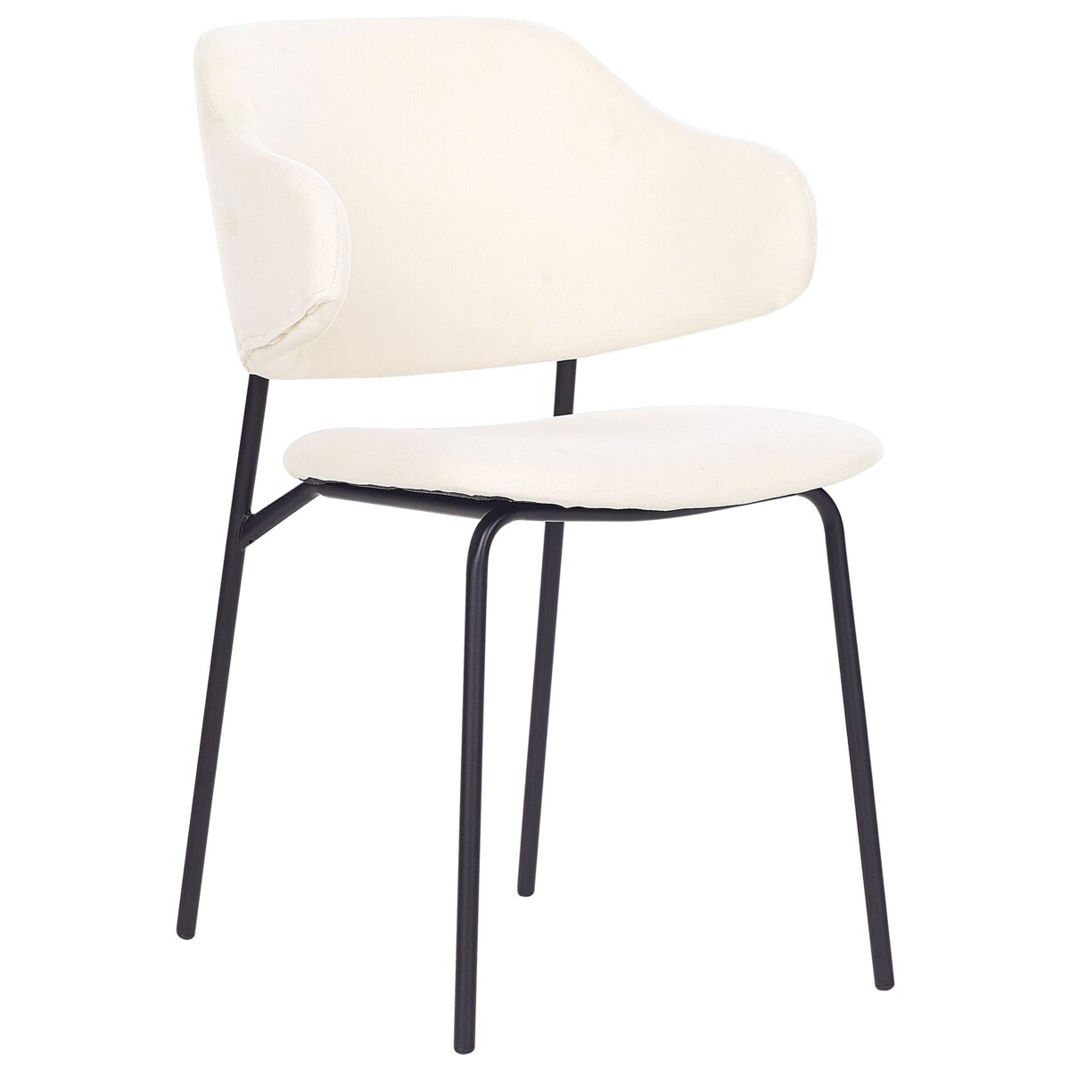 Zestaw 2 krzeseł do jadalni kremowy KENAI