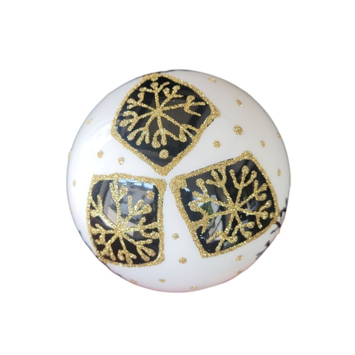 Bombka szklana 4 szt. Ø 100 mm SNOWFLAKE