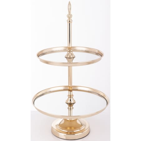 Patera szklana 2-poziomy 52x31x31 cm ALTOPIANO-2