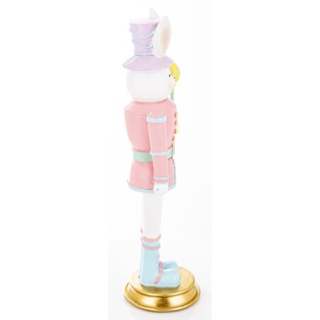 Figurka - Królik w różowym mundurze 28x7,5x8 cm SUNDALO