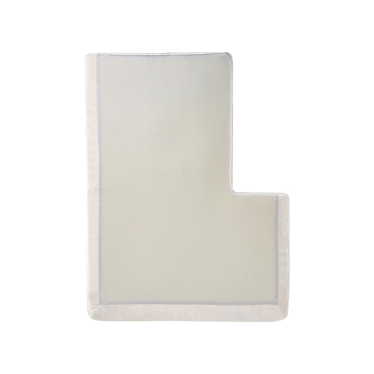 Sofa narożna lewostronna KIRUNA Welur Jasnobeżowy Lewostronny