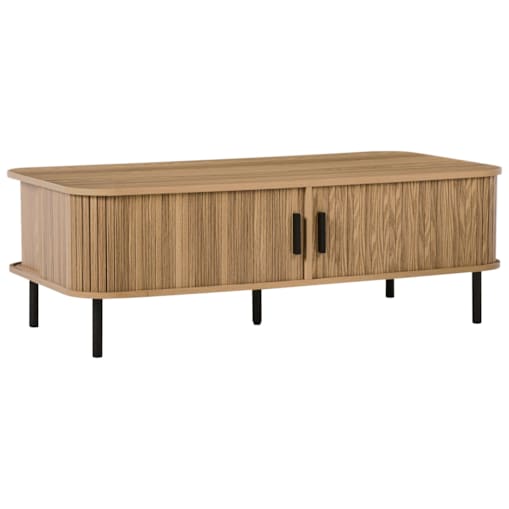 Stolik kawowy BRADLEY Brązowy ze schowkiem