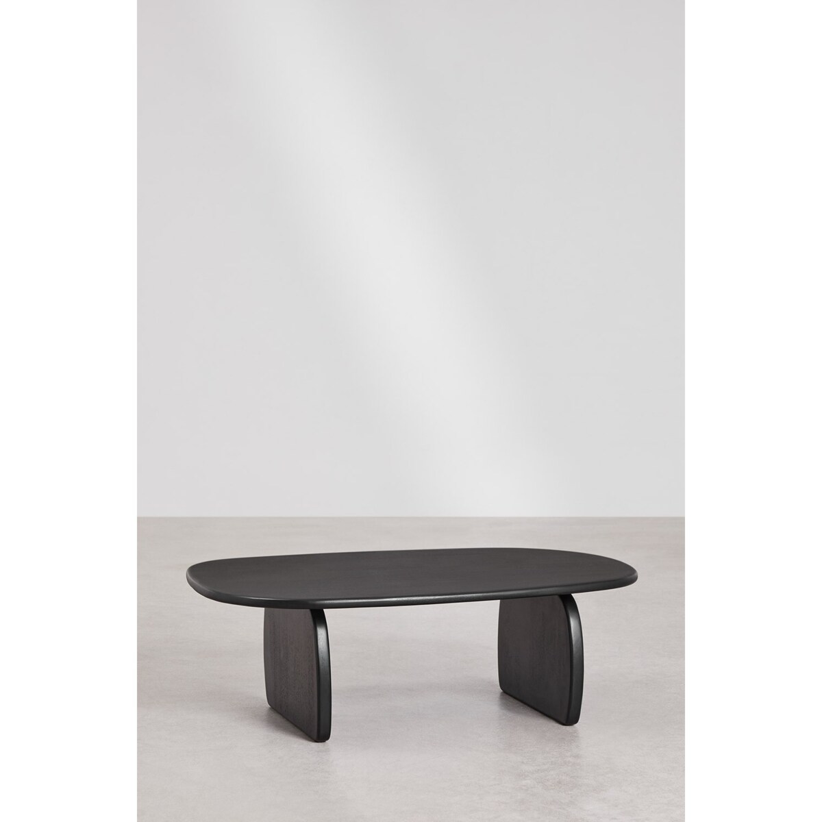 Stolik kawowy owalny 110x70 cm z drewna mango Agathe