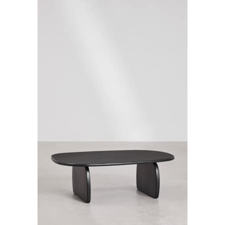 Stolik kawowy owalny 110x70 cm z drewna mango Agathe