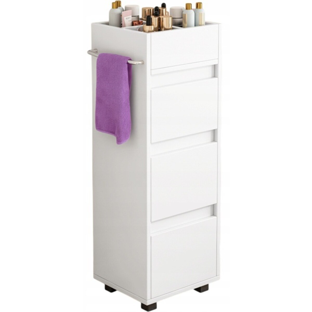 Szafka łazienkowa biała stojąca regał kosmetyki salon nowoczesna loft 90 cm