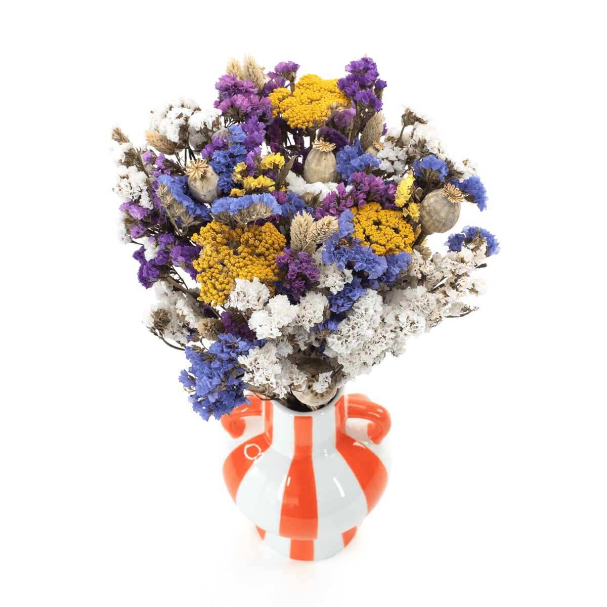 Bukiet kwiatów June - zatrwian, krwawnik, makówka