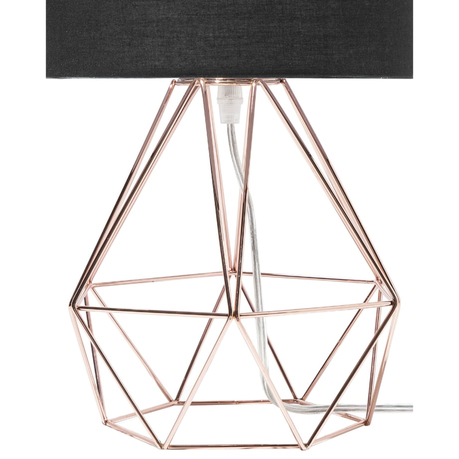 Lampka nocna metalowa miedziana MARONI