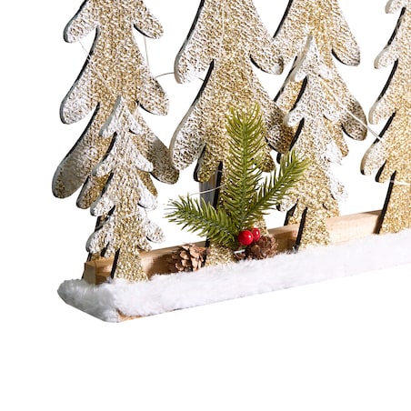 Dekoracja świąteczna LED ORIVESI Choinka 30 cm Jasnobrązowy