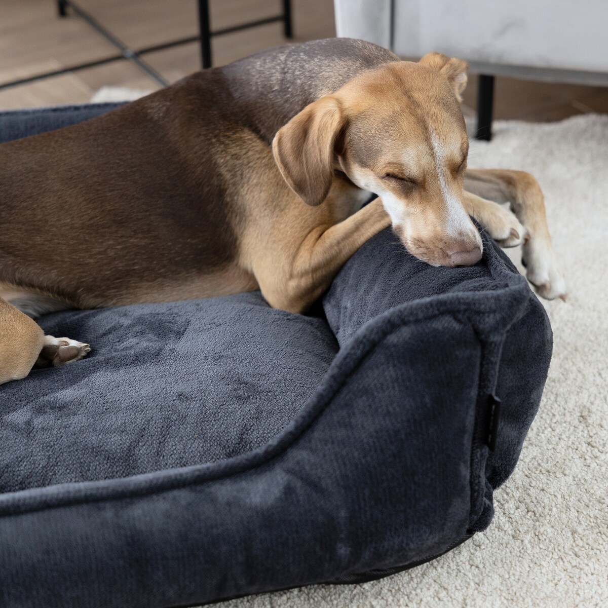 Ortopedyczne legowisko dla psa IRIS, 100x80 cm, Grafit