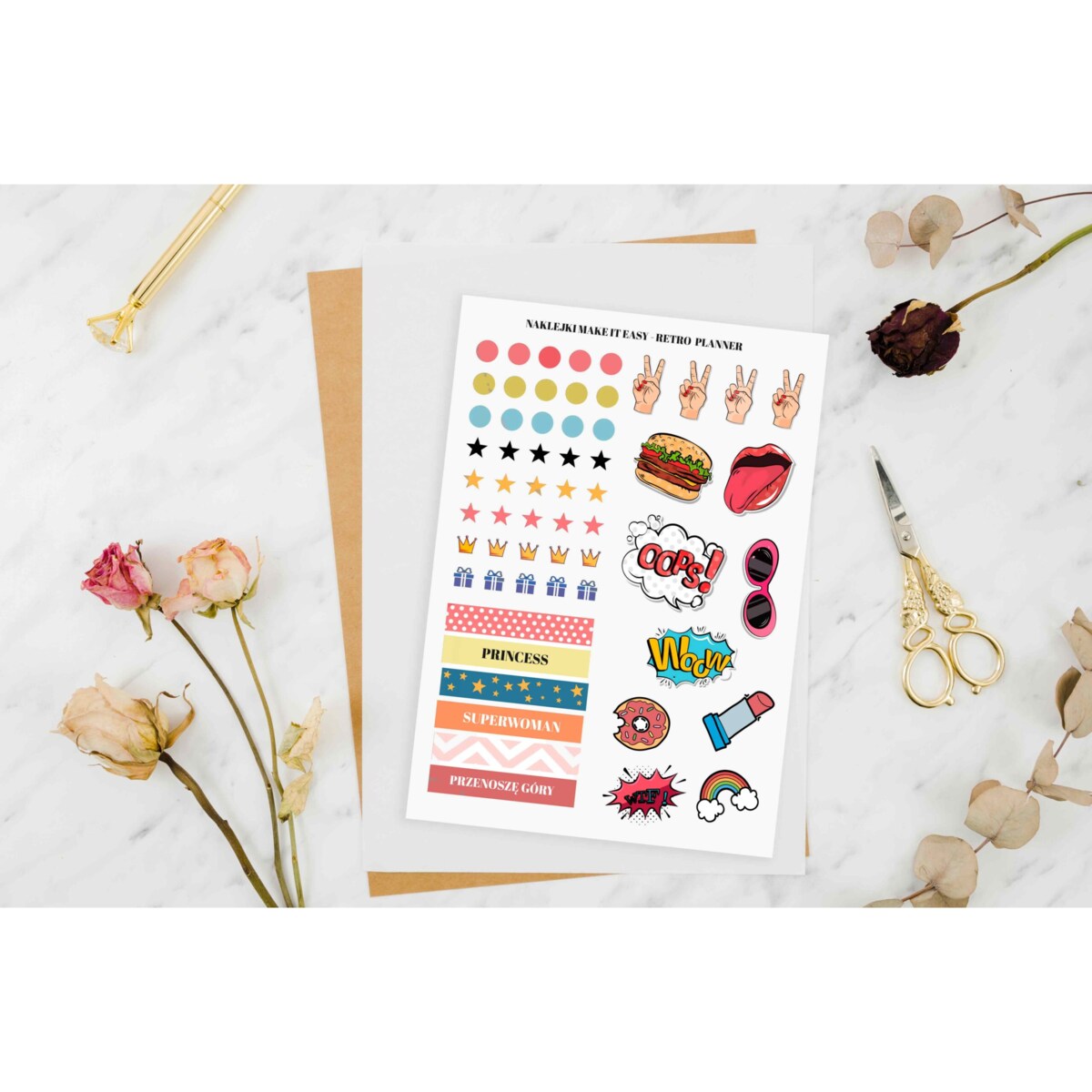 Naklejki – planowanie z pomysłem